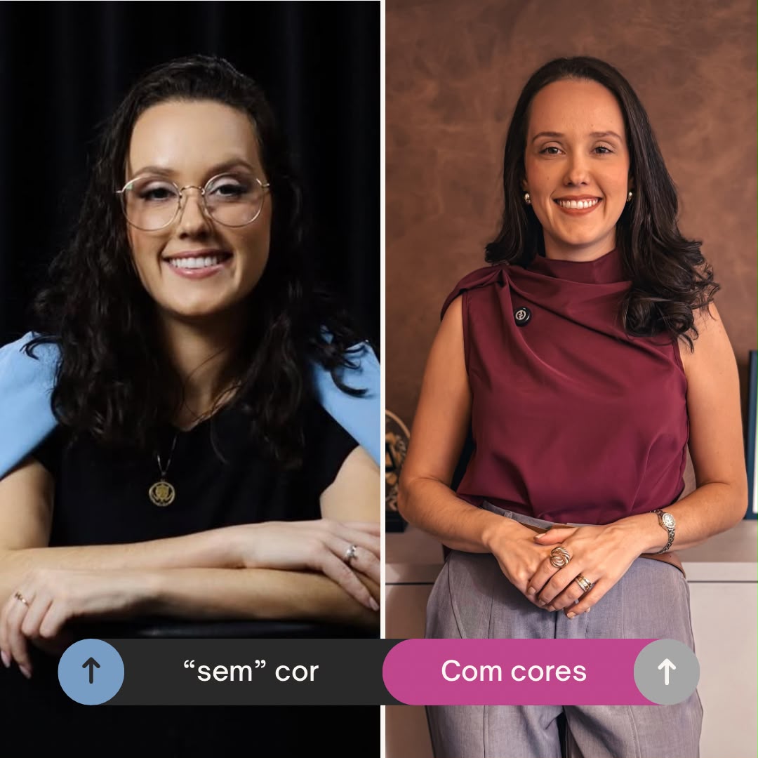 Antes e depois 01: aplicação intencional de cores na imagem