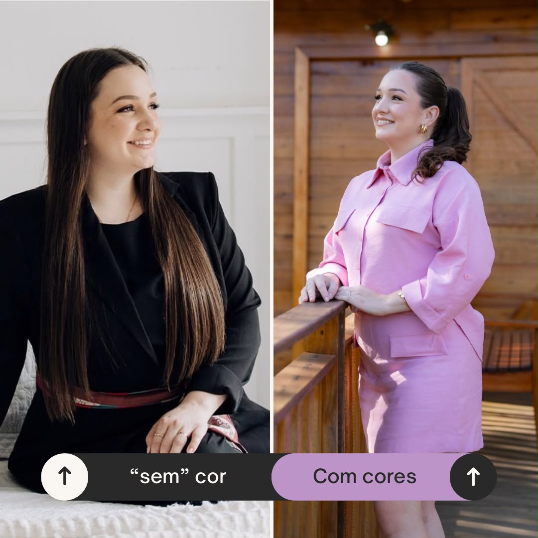 Antes e depois 02: aplicação intencional de cores na imagem